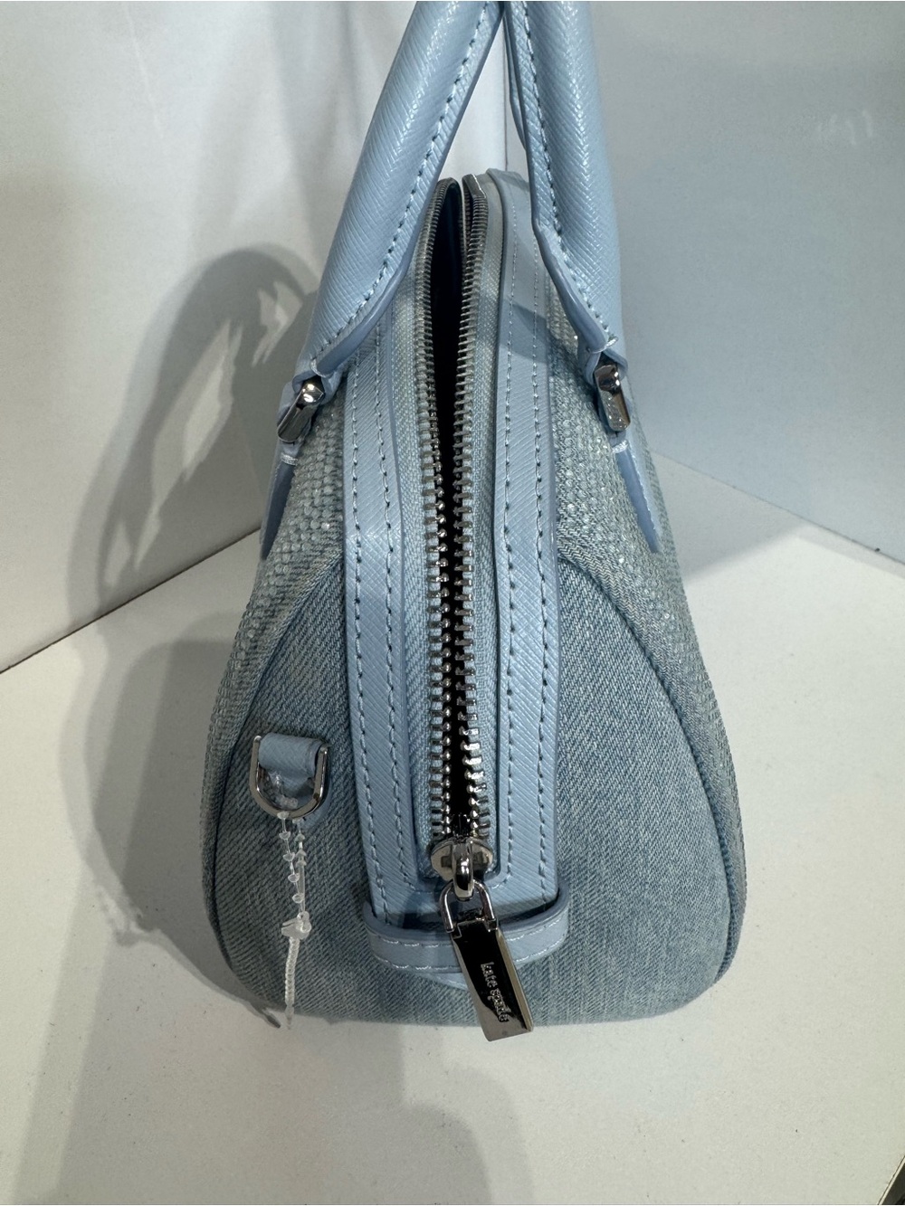 kate spade Madison denim Blue Structured Top-Handle Crossbody Bag - Picture 5 of 6